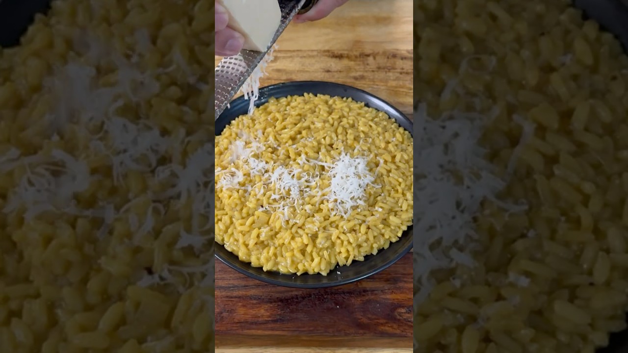 Saffron Risotto. Felt fancy, might delete later  #cooking #foryou #recipe #foryou #food #viral