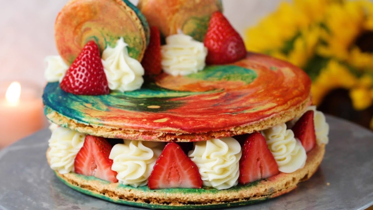 Tie-Dye Macaron Cake: 5th Birthday Recipe Remix &bull; Tasty Recipes