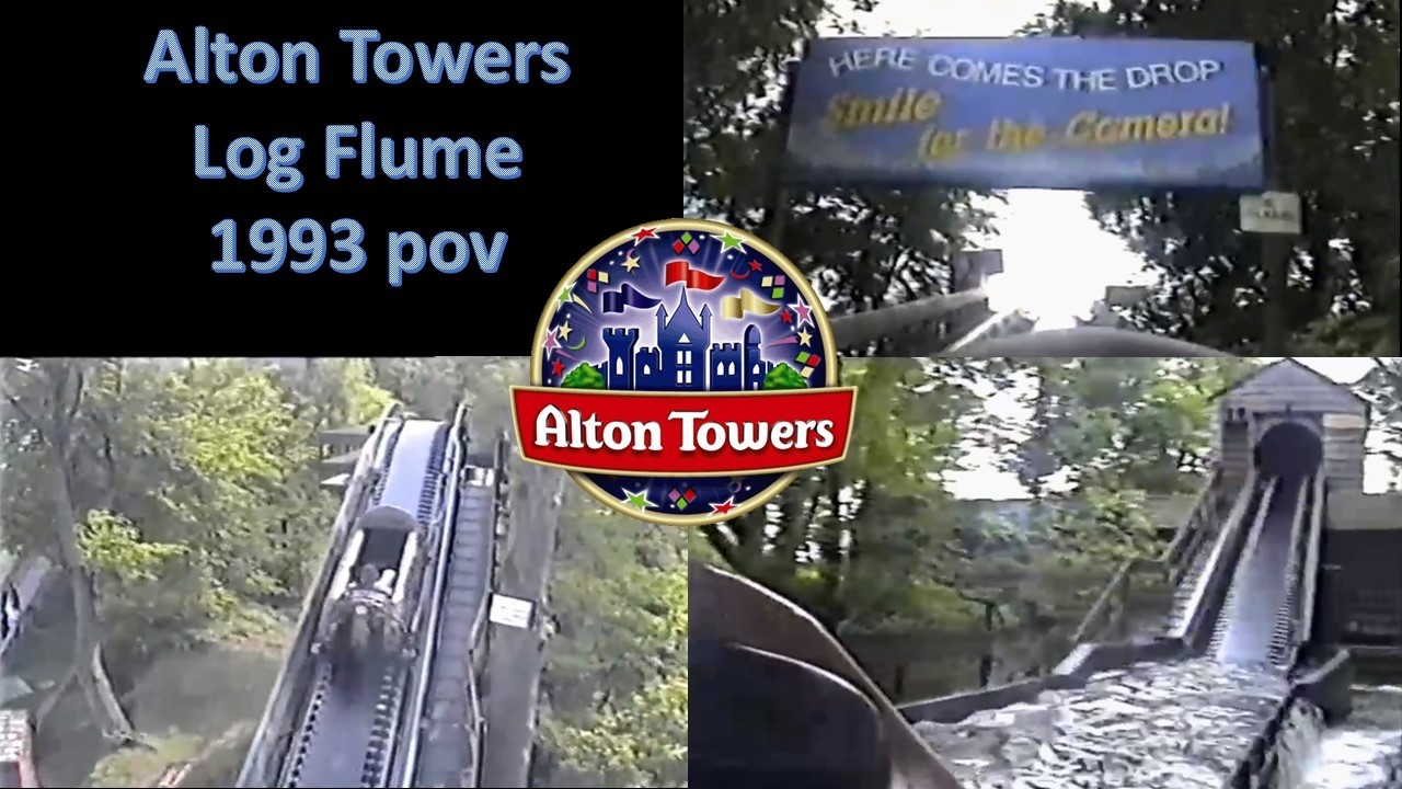 Alton Towers Log Flume pov from 1993