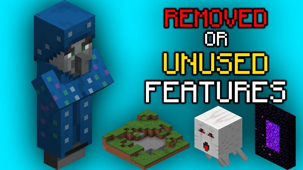 Interesting Removed and Unused Features in Minecraft