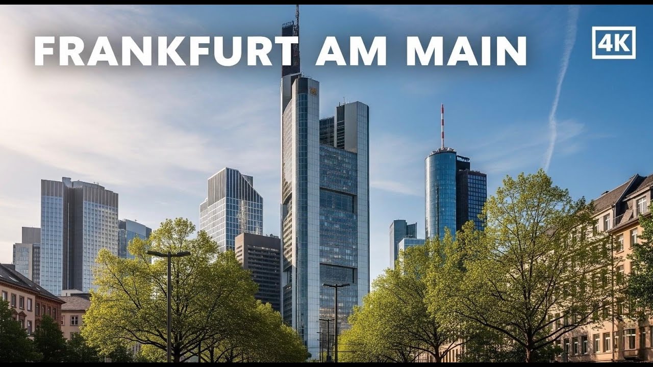 Frankfurt am Main 4K: Driving Through Germany's Financial Capital