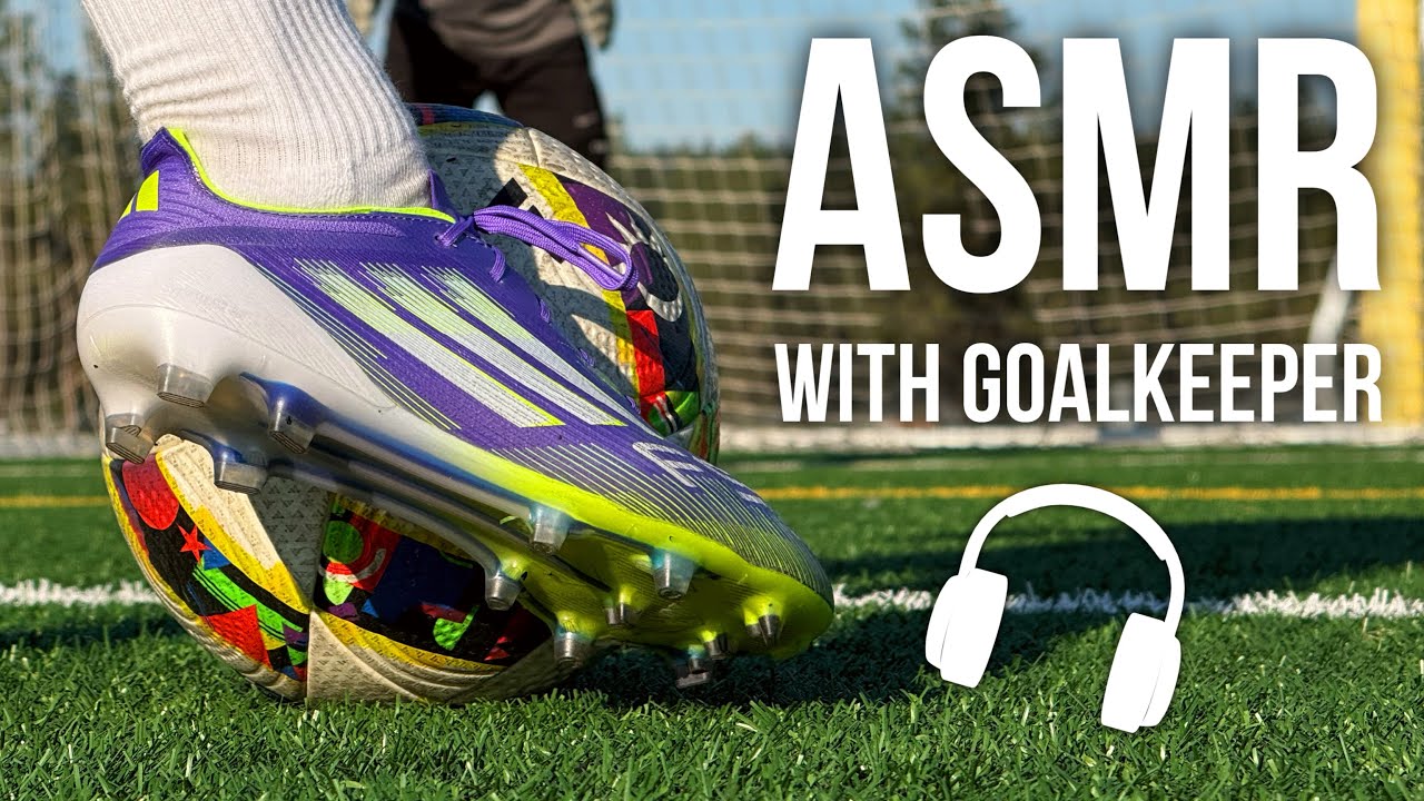 ASMR Training Session With Goalkeeper For Soccer / Football In Adidas F50 Elite
