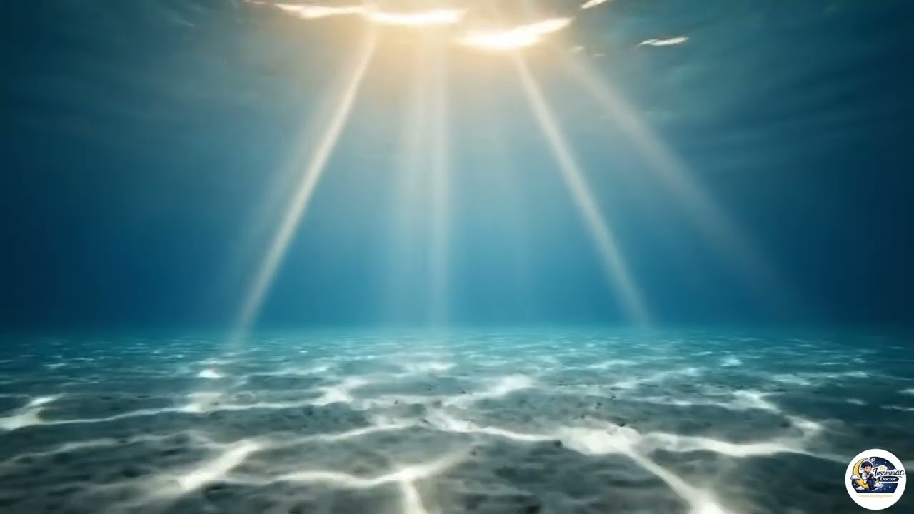 Underwater Light Rays | Deep Ocean God Rays | Calm & Relaxing for Sleep & Meditation (8 hours)
