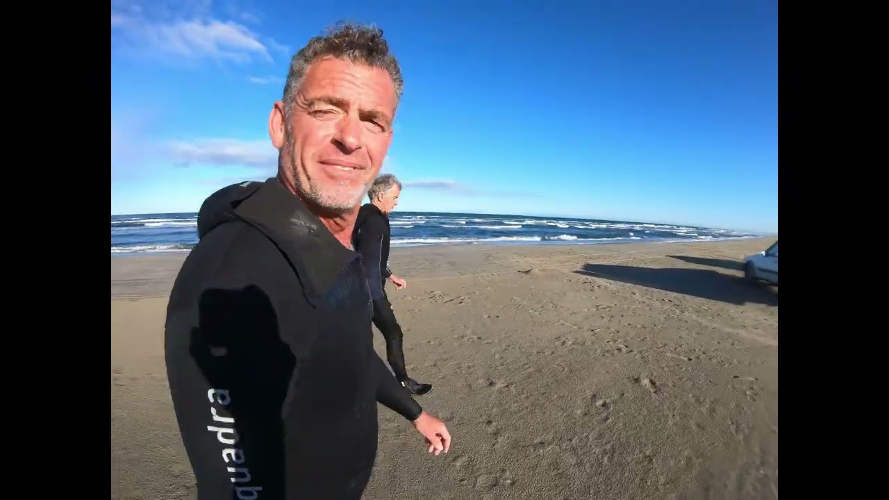 Peche à la Tellines. Plage de Beauduc