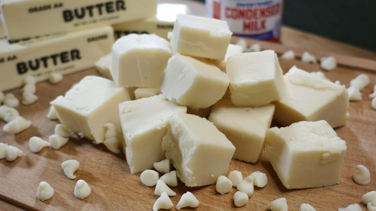 3-Ingredient White Chocolate Fudge Recipe