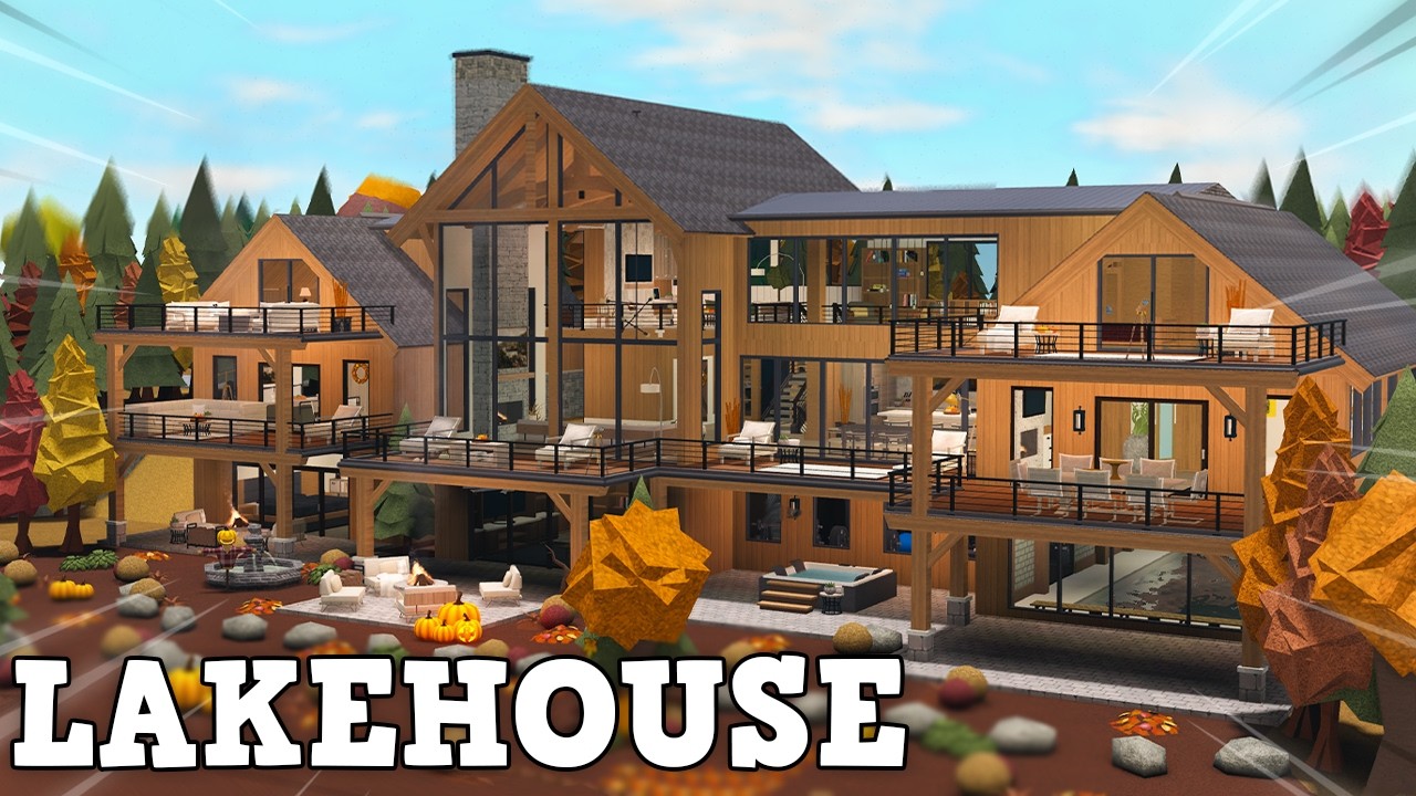 Строим РЕАЛИСТИЧНЫЙ дом у озера в Блоксбурге! (с Хейли)