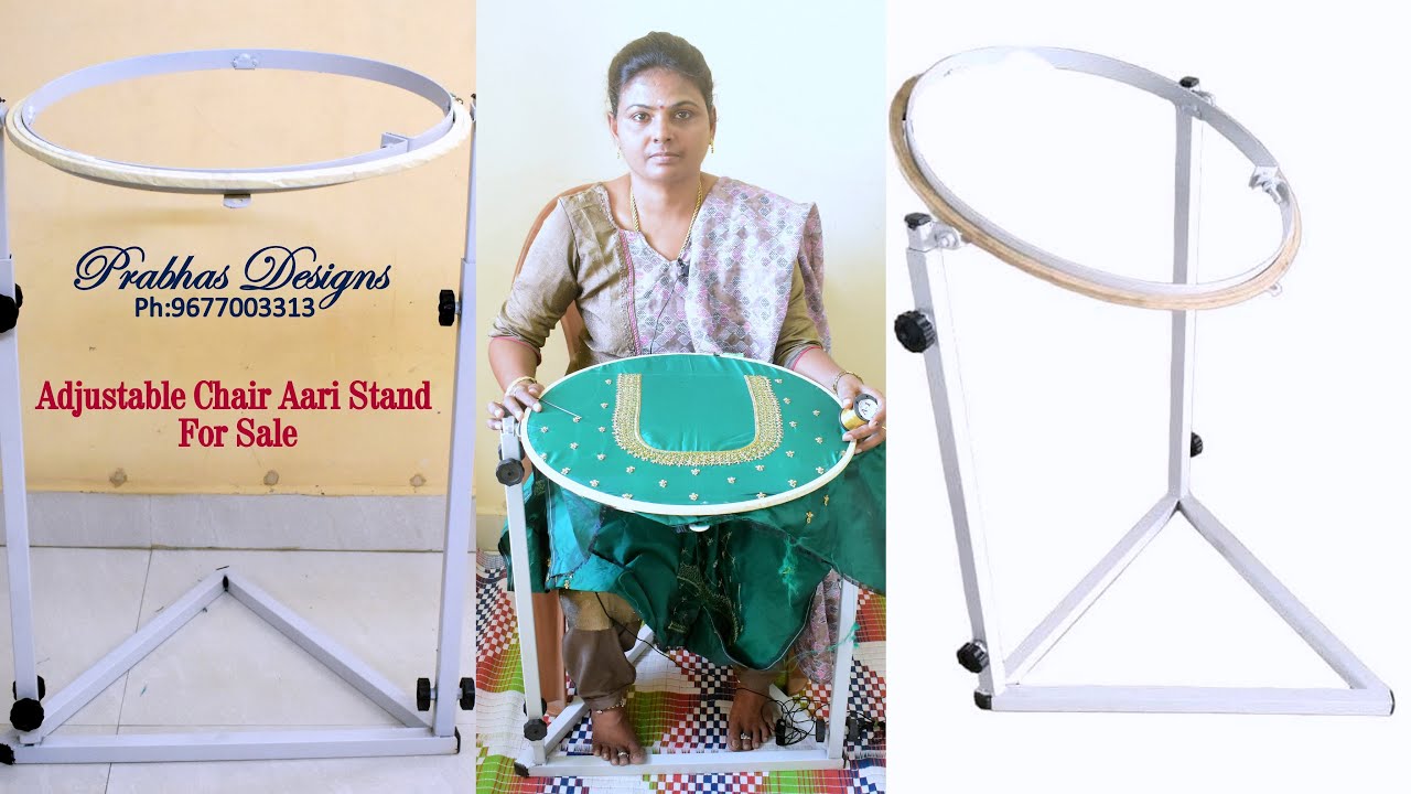 Chair Type Aari Stand with Adjustable Height || Complete Tutorial || Sale  @prabhasdesigns