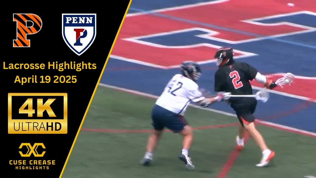 Princeton vs Penn | 2025 4K Lax