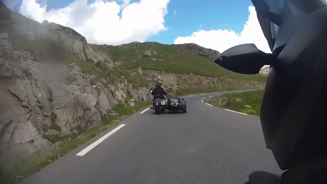 Chasing a triumph sidecar down col de la bonette