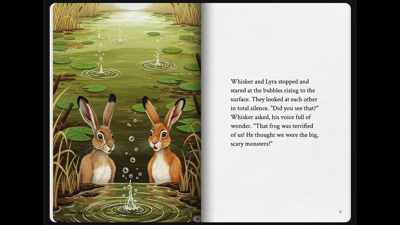 The Hares and the Frogs | Aesop's Fables | Storybook