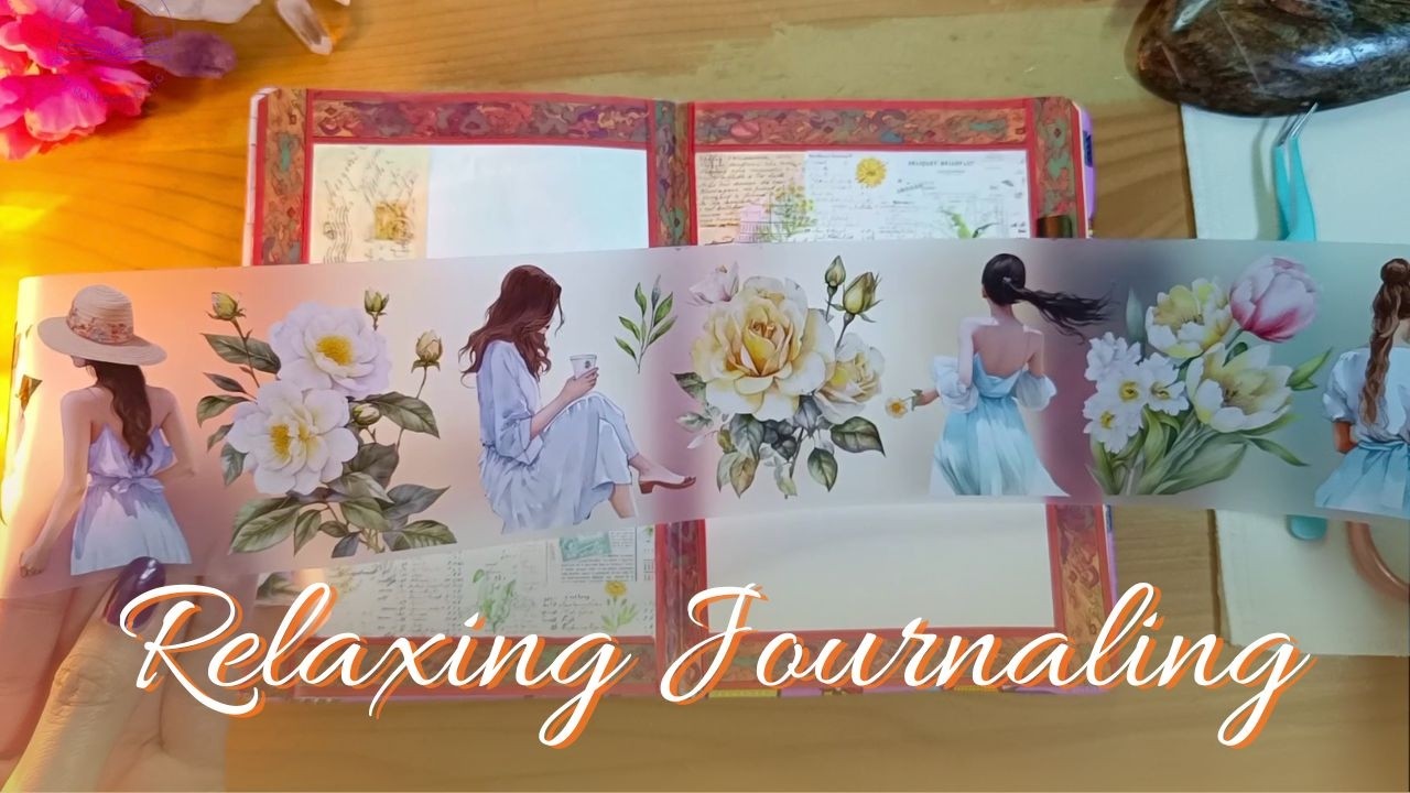 ASMR Journaling | A page that smells like summer 🌸