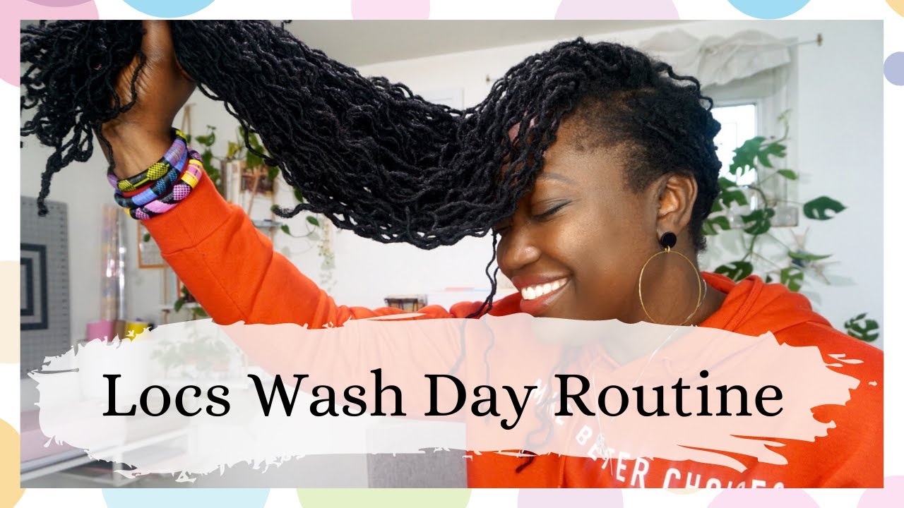 2021 Updated LOCS WASH DAY ROUTINE 🚿  | Products | Trimming | Styling 🧖🏾‍♀️