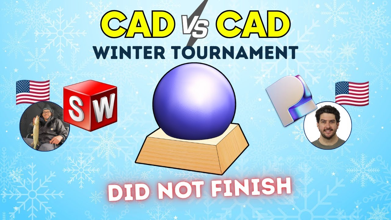 CAD vs CAD Winter Tournament! - Plasticity vs SOLIDWORKS - Match 2 Battle 1