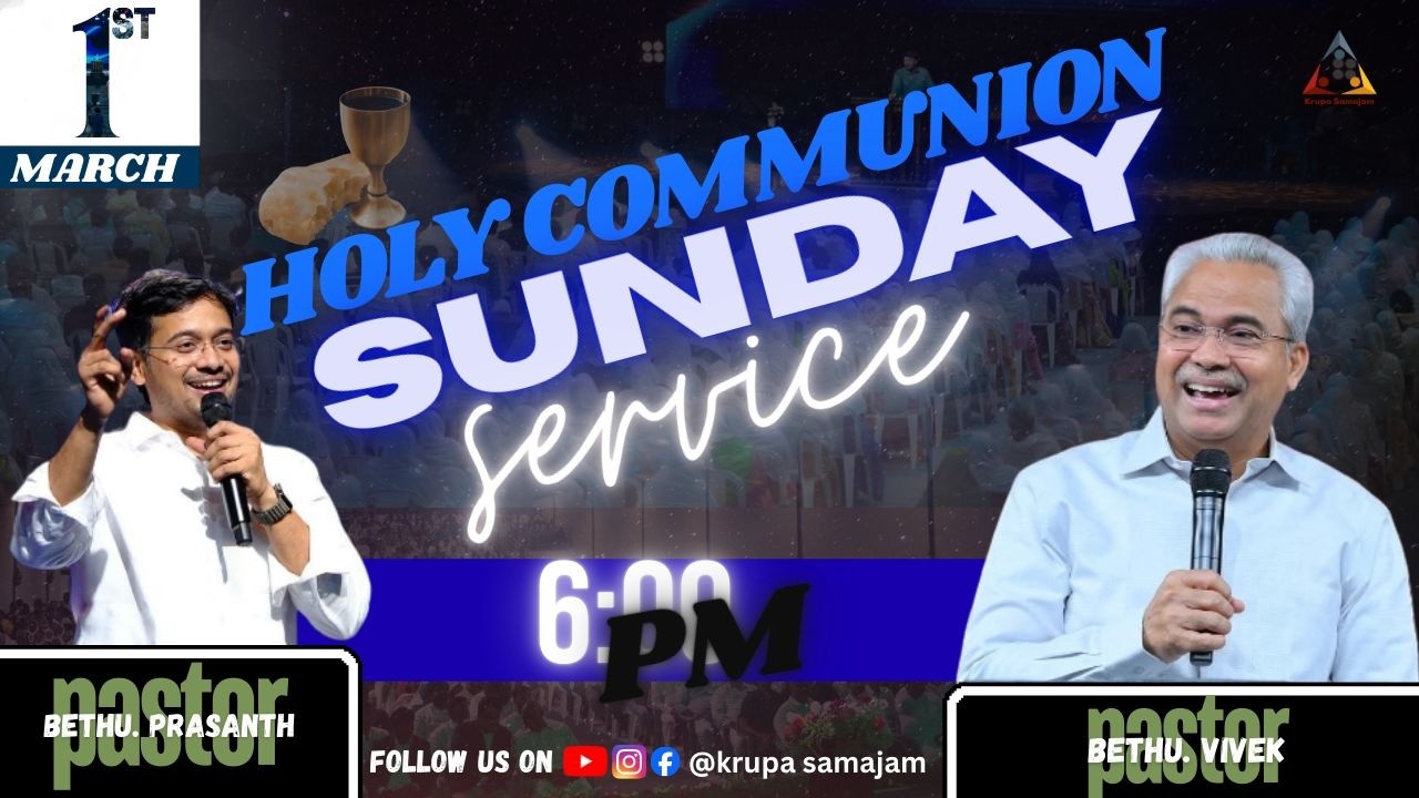 Krupa Samajam EveningWorship Live || Rev. Bethu Vivek || Ps. Prasanth Bethu || 01st Mar 2026