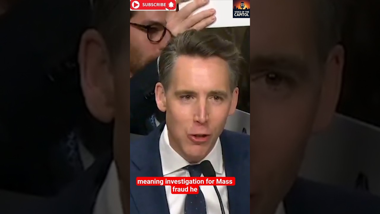 SENATE HEARING GETS INTENSE AS SENATOR HAWLEY EXPOSES MAJOR FRAUD