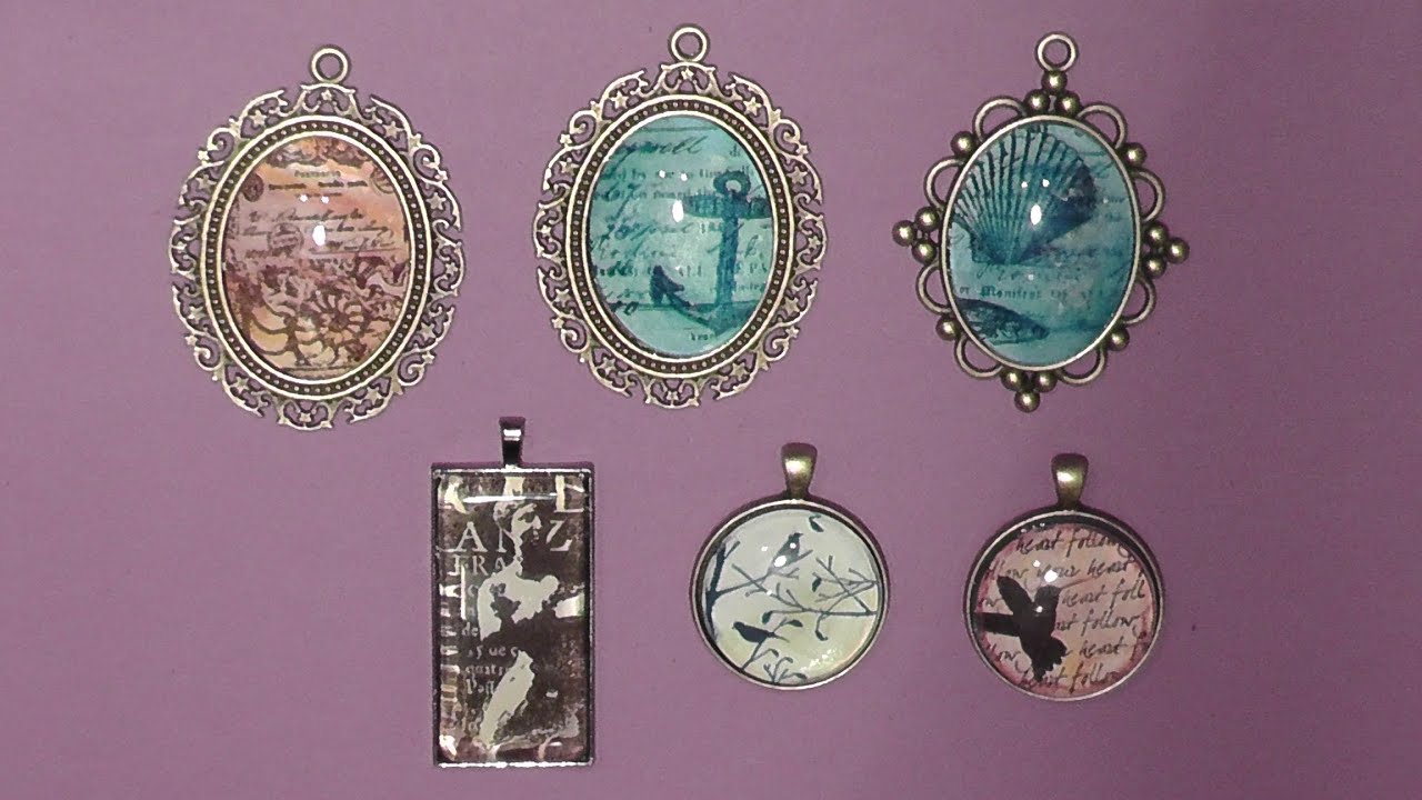 DIY-PROJECT: Mixed Media - Schmuck Cabochon Jewelery