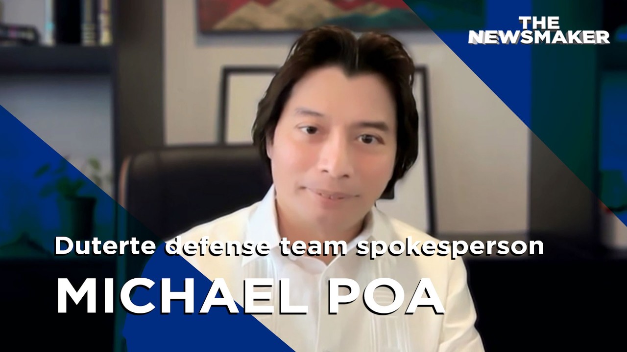 Duterte’s defense team Atty. Michael Poa | The Newsmaker
