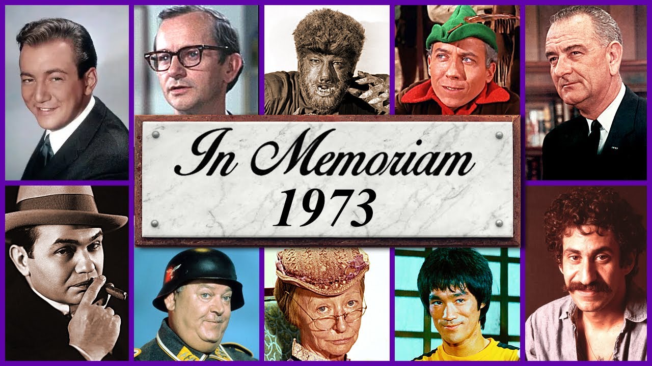 В память о 1973: Знаменитые лица, которых мы потеряли в 1973 году