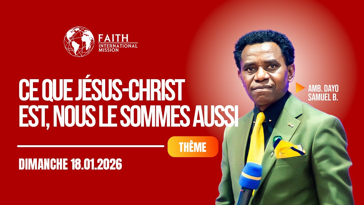 Explosion de la Parole avec l'Ambassadeur Dayo Samuel B. | Dimanche 18.01.2026