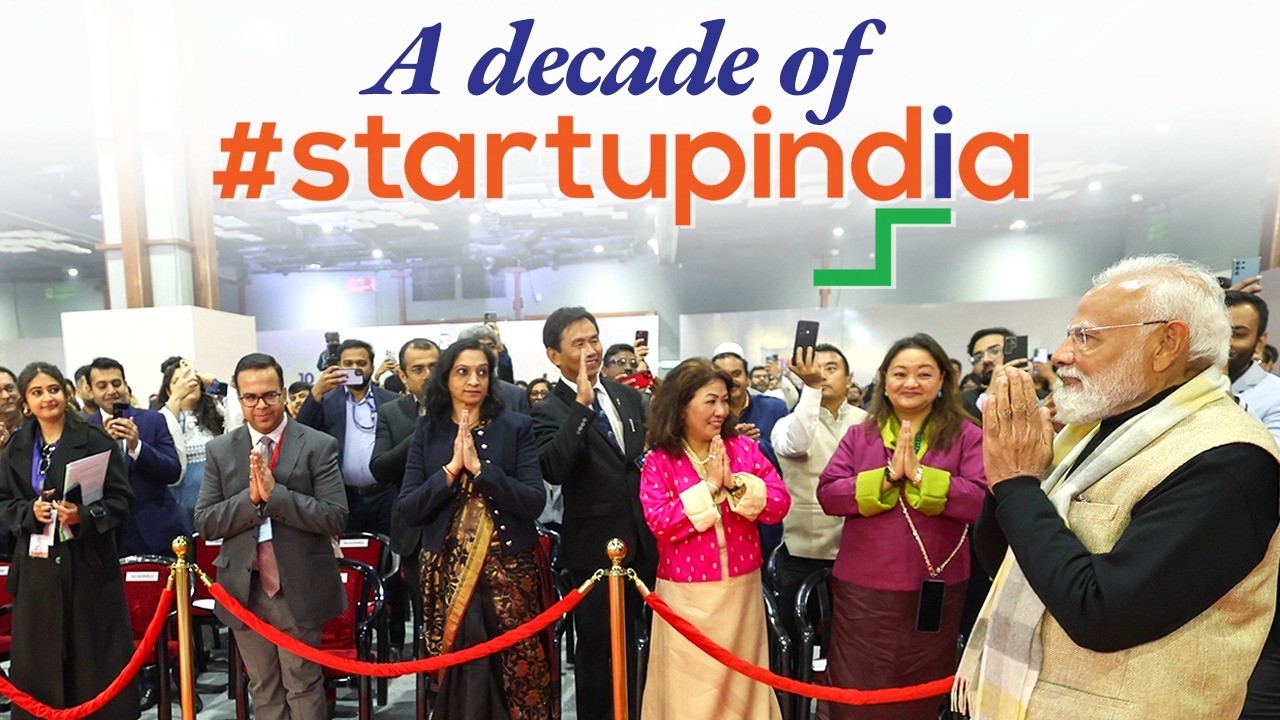 LIVE: PM Modi participates in a programme marking a decade of Startup India