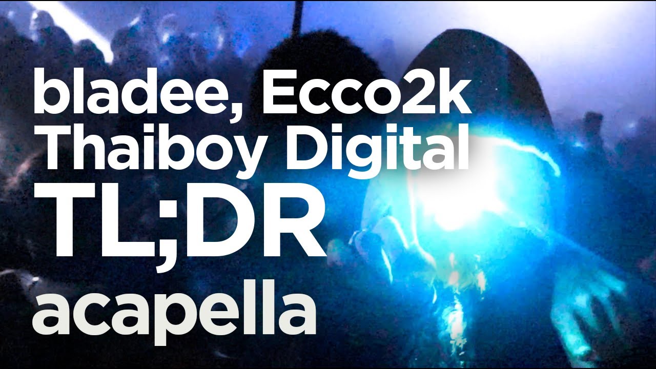 (Acapella/Vocals Only) bladee, Ecco2k, Thaiboy Digital - TL;DR (Prod. Whitearmor)