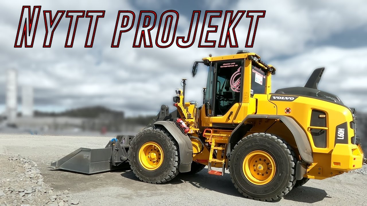 Tillbaka i nya centrum! Volvo L60H Topcon maskinstyrning