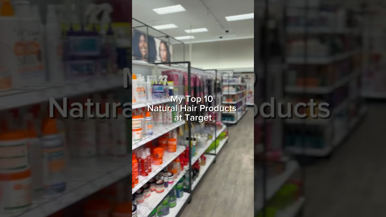 My Top 10 Natural Hair Products at Target | michelle faleese #fyp #foryou #viral #target #curlyhair