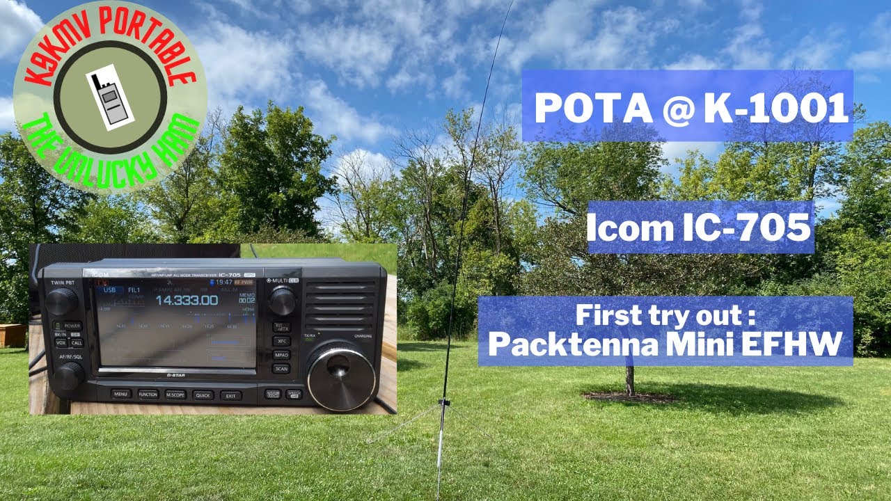 Packtenna Mini EFHW | IC-705 | Parks On The Air K-1001