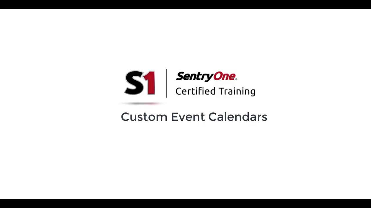 SQL Sentry Custom Event Calendars