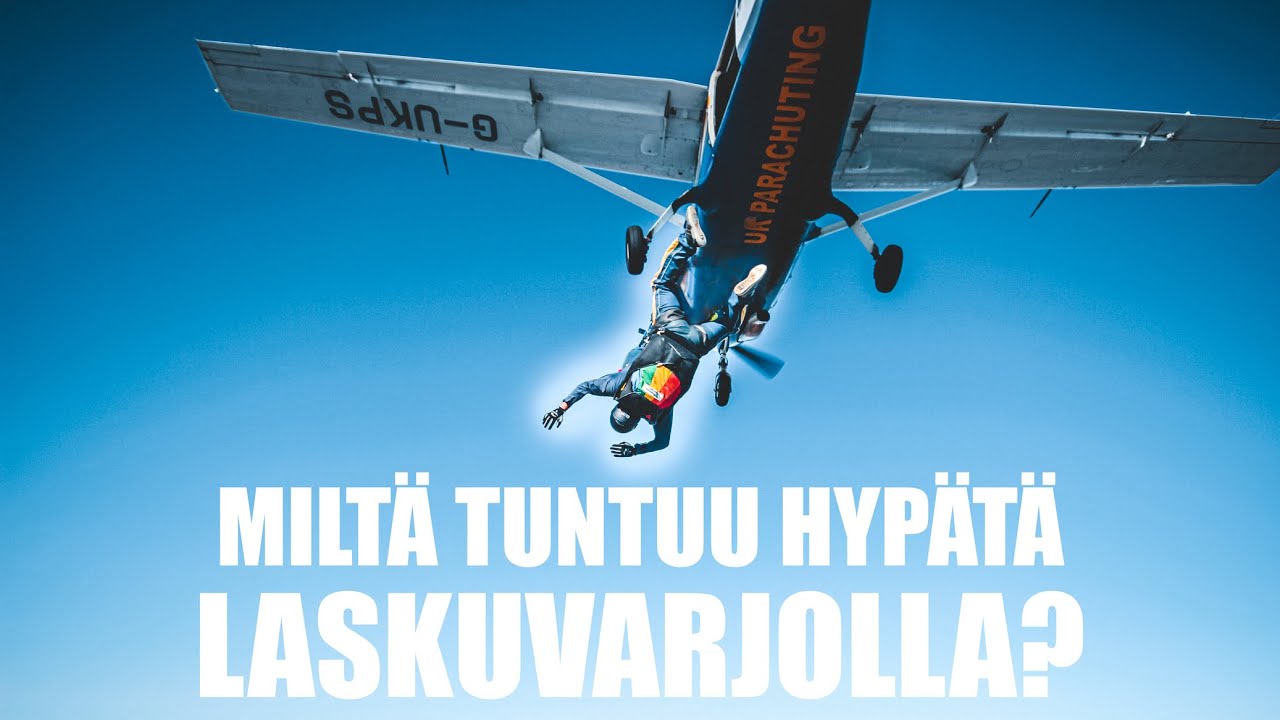 Hypättiin yksin 1000 metristä! | Laskuvarjohyppy soolona ✔️