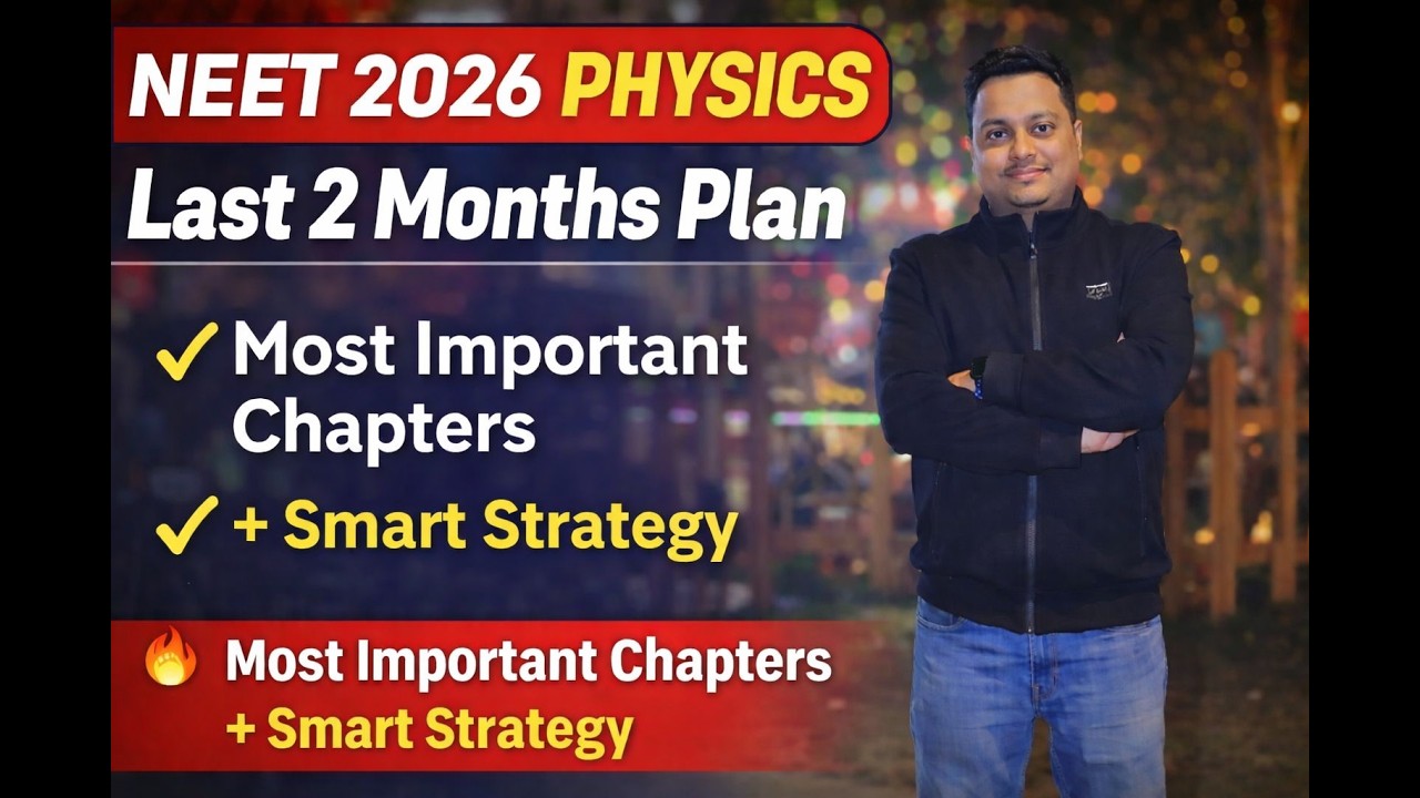 NEET 2026 Physics: Last 2 Months Plan 🔥 Most Important Chapters + Smart Strategy