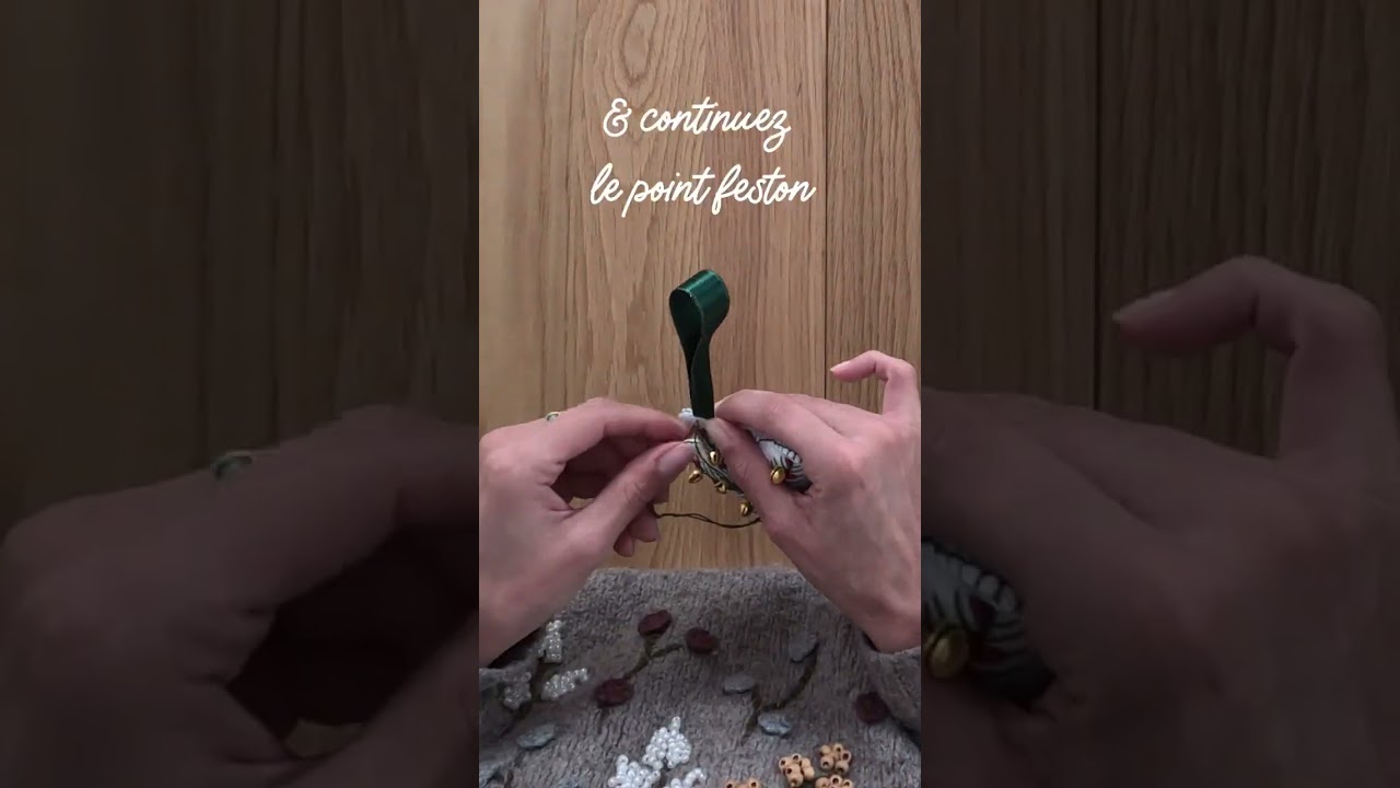 Point feston : Cousez des ornements de noel 🎄