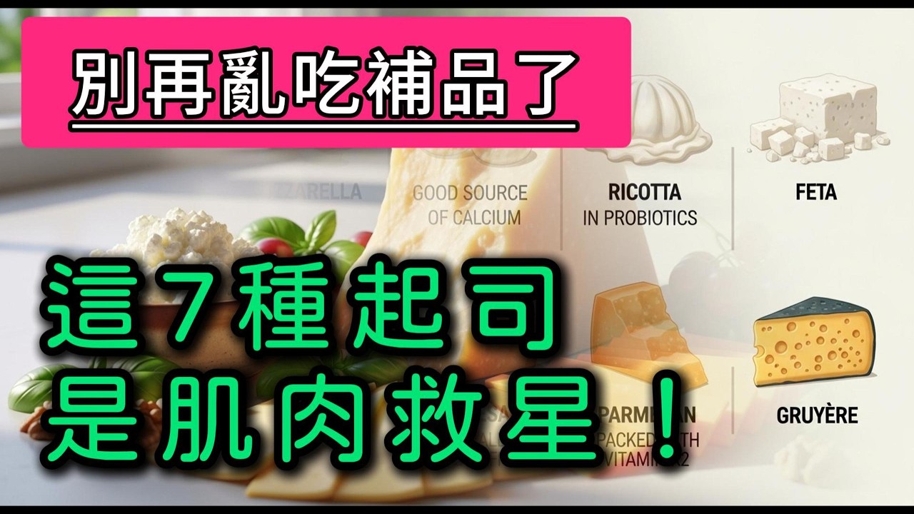 增肌食物排行榜冠軍竟是它？🥇 營養師大推7大「護肌起司」，這樣吃，腿腳更有力！