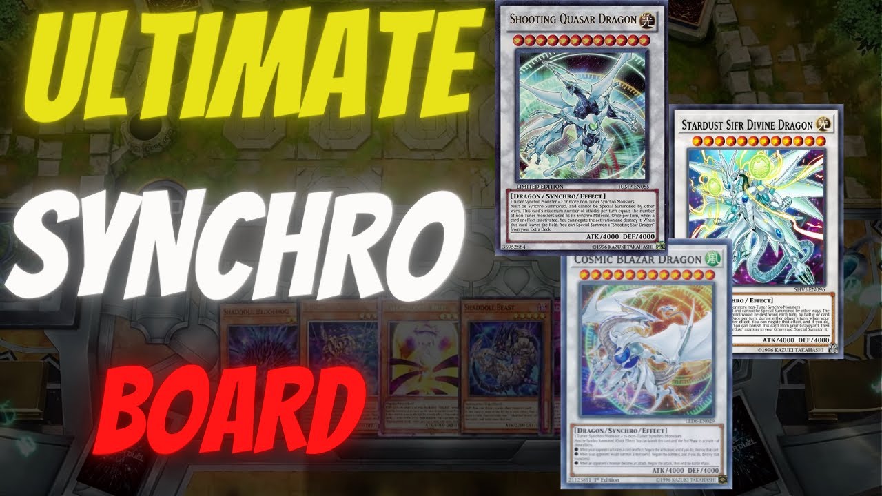 ULTIMATE SYNCHRO BOARD!QUASAR DRAGON,CRYSTAL,SIFR DIVINE/COSMIC BLAZAR DRAGON[Yu-Gi-Oh! Master Duel]