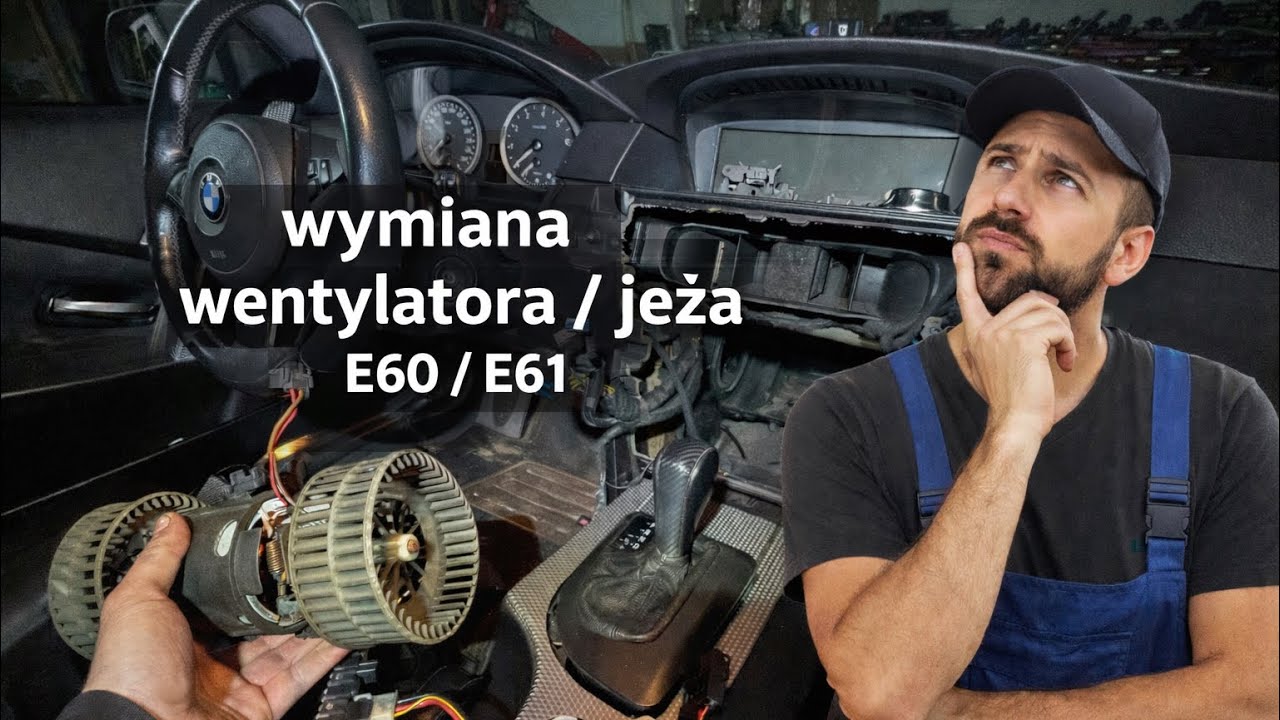 BMW e60 / e61 wymiana rezystora dmuchawy jeża wentylatora nawiewu 