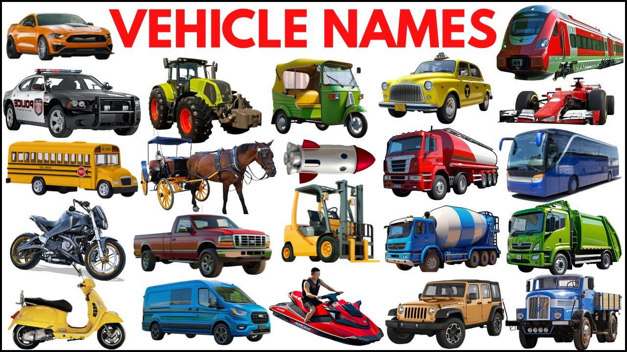 50 Vehicle Names | Vehicles Vocabulary Words | Mode of Transport #vehicle  #vehiclename