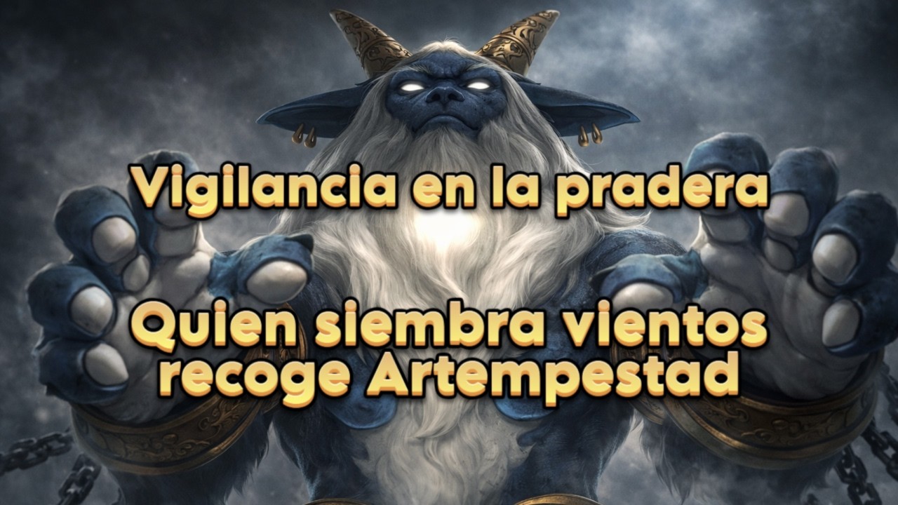 Vigilancia en la pradera, Quien siembra vientos recoge Artempestad