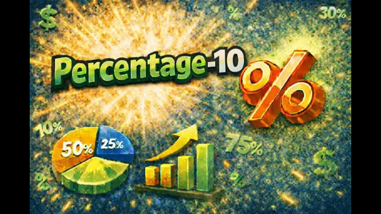 Percentage Basics class-10 | Complete Concept for all competitive exam| Maths by VS