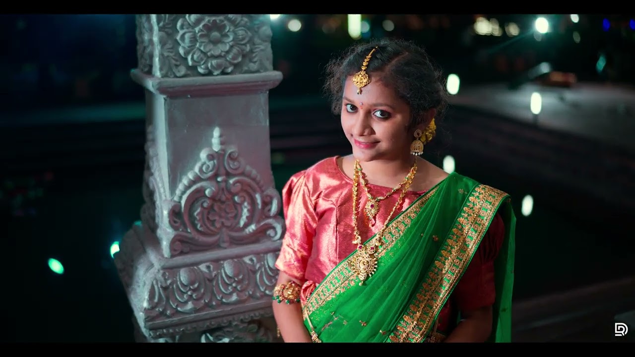 CINEMATIC HALF SAREE SAVE THE DATE  | DR PHOTOGRAPHY |8074737219  |
