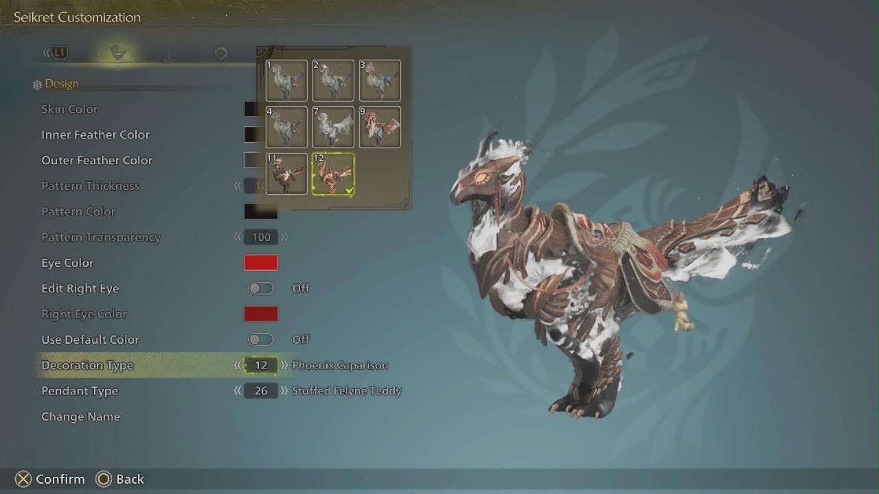 Monster Hunter Wilds - Phoenix Caparison vs Firebird Caparison (Paid DLC skin vs free skin)