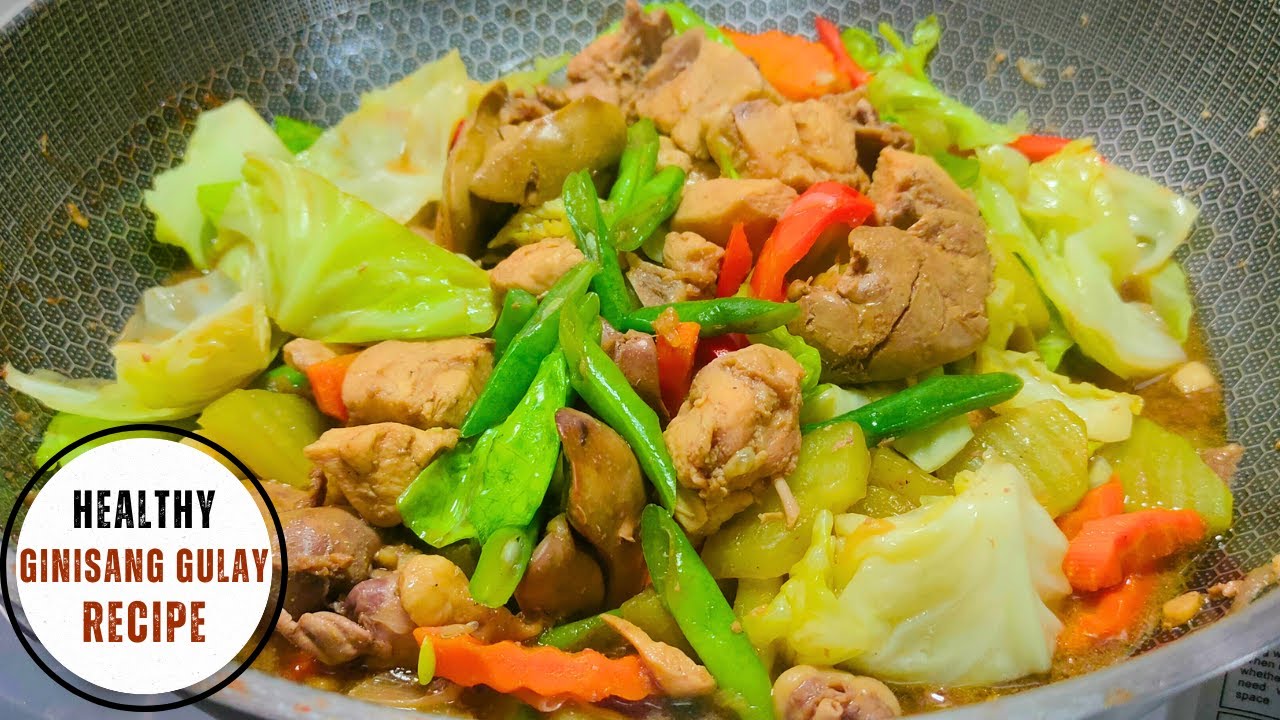 Healthy Ginisang Gulay with Chicken Breast and Liver | Easy Filipino Stir-Fry