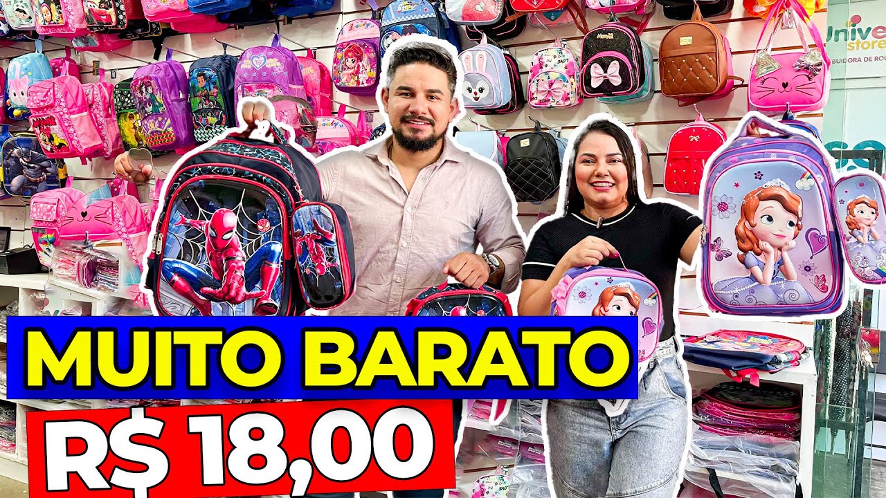 MOCHILAS VOLTA AS AULAS NO ATACADO EM GOIÂNIA | MUITO BARATO FORNECEDOR