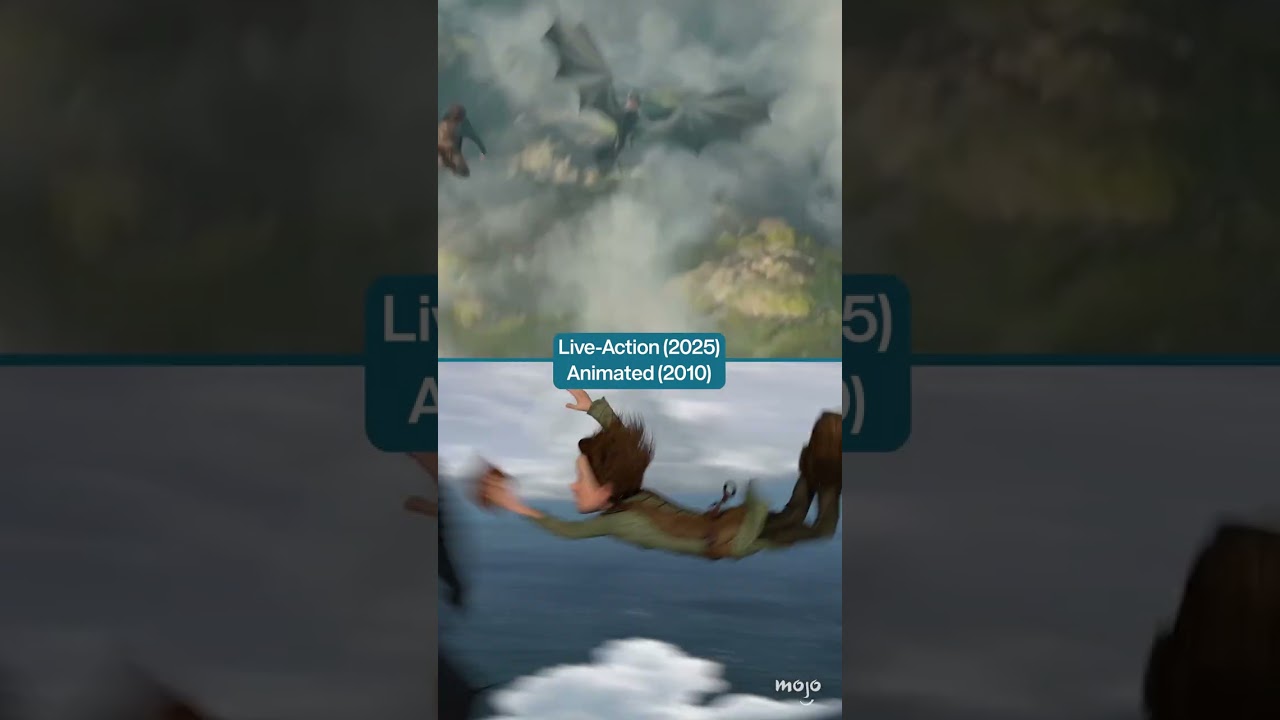 How to Train Your Dragon Flying Scene: Animated vs Live Action