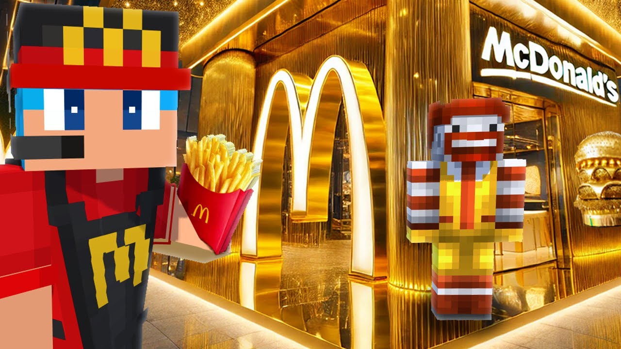 100円 vs 10億円のマクドナルド作り対決！【まいくら / マインクラフト】