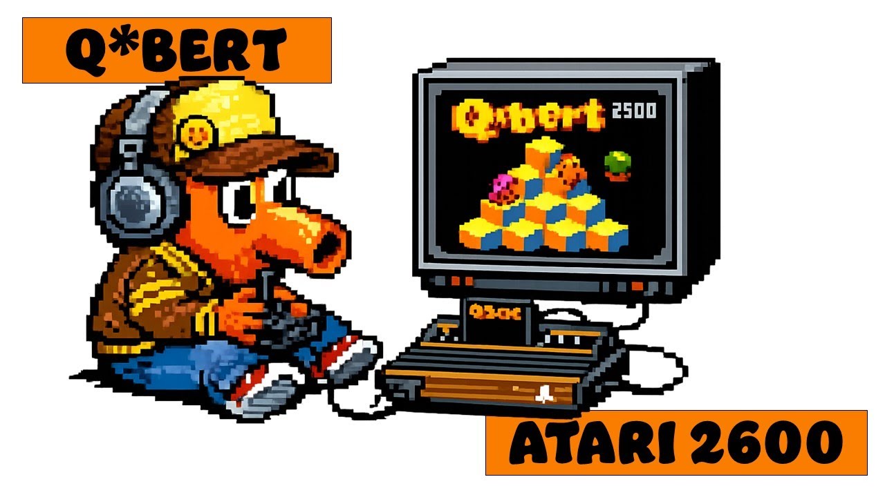 Q*Bert on Atari 2600 | Arcade Classic on Very Limited Hardware!
