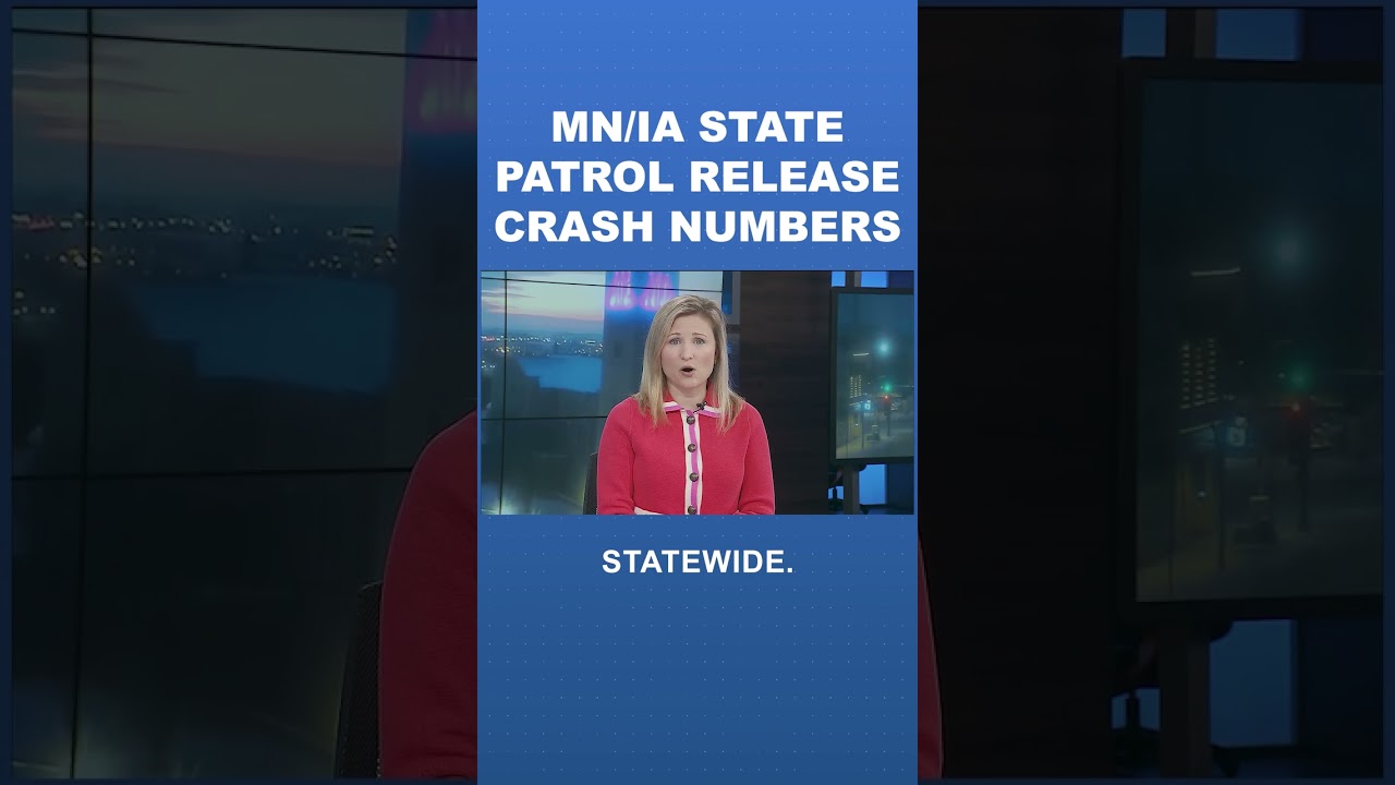 Minnesota and Iowa State Patrol share crash numbers after winter storm