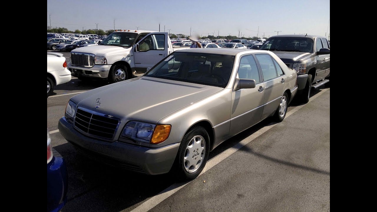 1993 Mercedes-Benz 500SEL W140 Start Up,Quick Tour,& Rev With Exhaust View - 77K