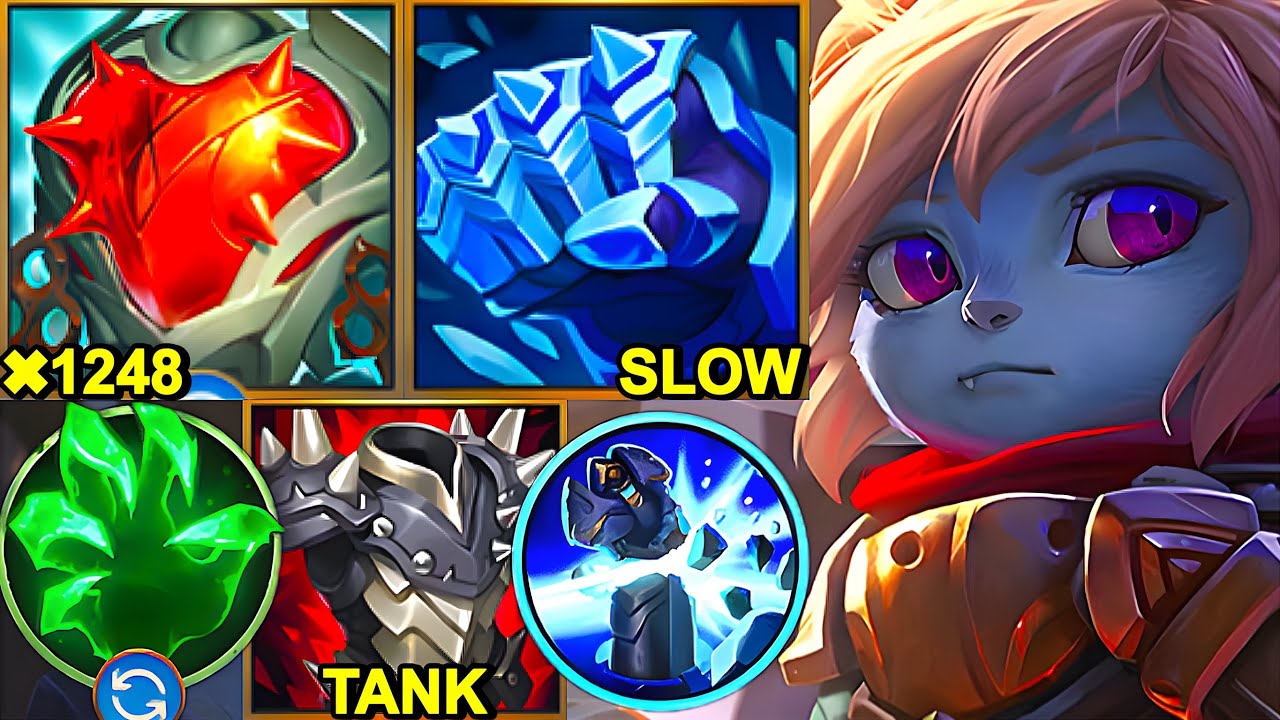 Wild Rift China Poppy Top - NEW HEARTSTEEL MAX TANK POPPY Build Runes - ULT Broken OP Skill