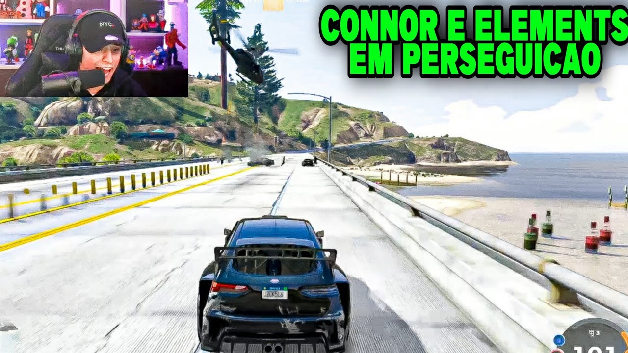 CONNOR E ELEMENTS SE JUNTAM AO BOLTS E FAZEM PERSEGUIÇÃO - GTA RP