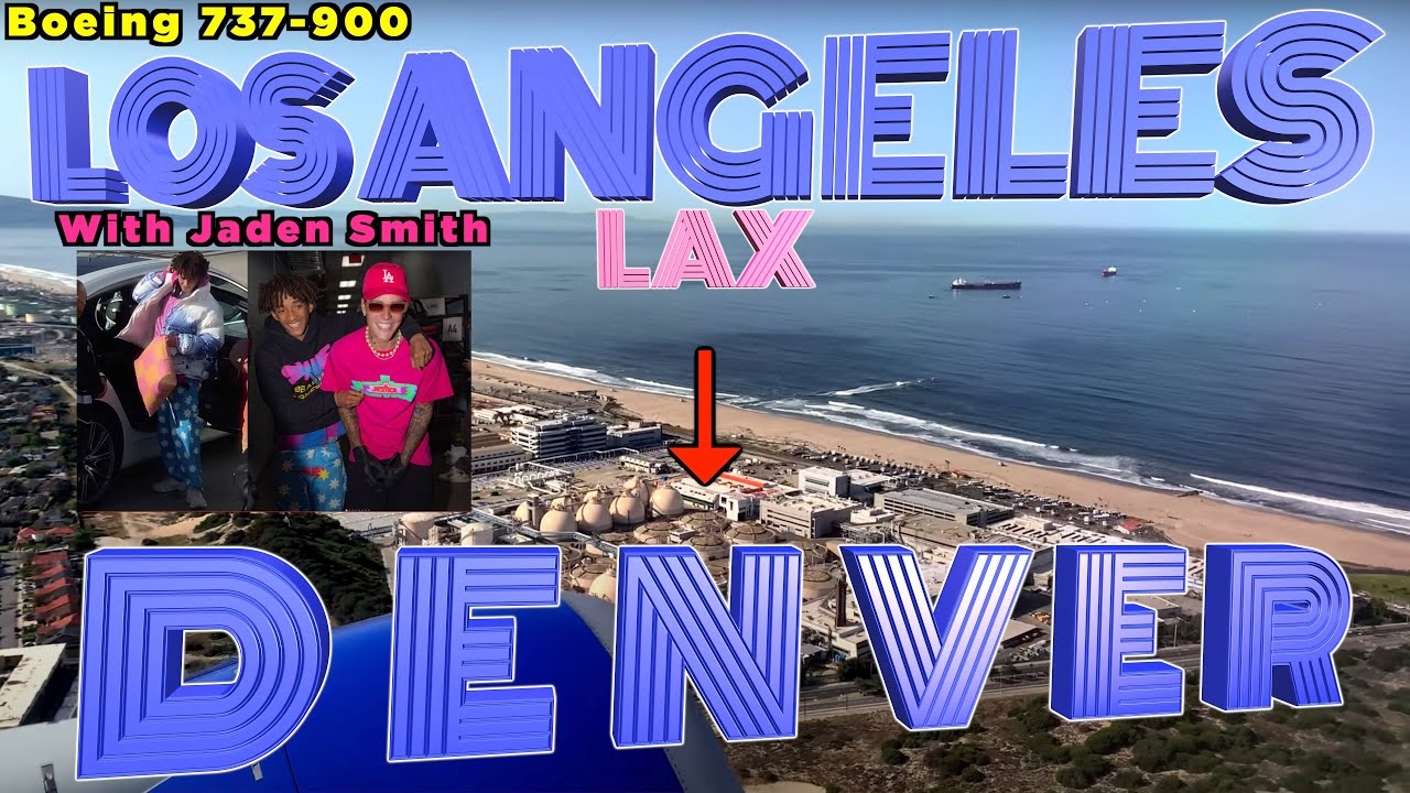 Jaden Smith flies with me LA to Denver - Boeing 737-900 - United Airlines - Full Flight LAX DEN